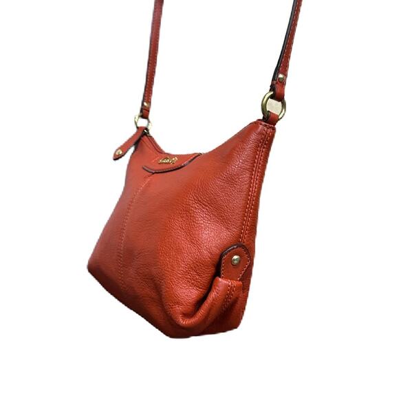 EUC Coach Orange Italian Leather Small Crossbody Bag and a matching wallet - Picture 6 of 10